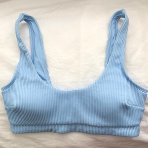 Hollister Ribbed Scoop Neck Bikini Top